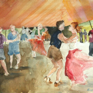 Dancing with Water and Brush